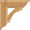 Ekena Millwork Merced Traditional Rough Sawn Bracket w/ Offset Brace, Western Red Cedar, 8"W x 24"D x 24"H BKT0806X24X24MRC01RWR - alternate 4
